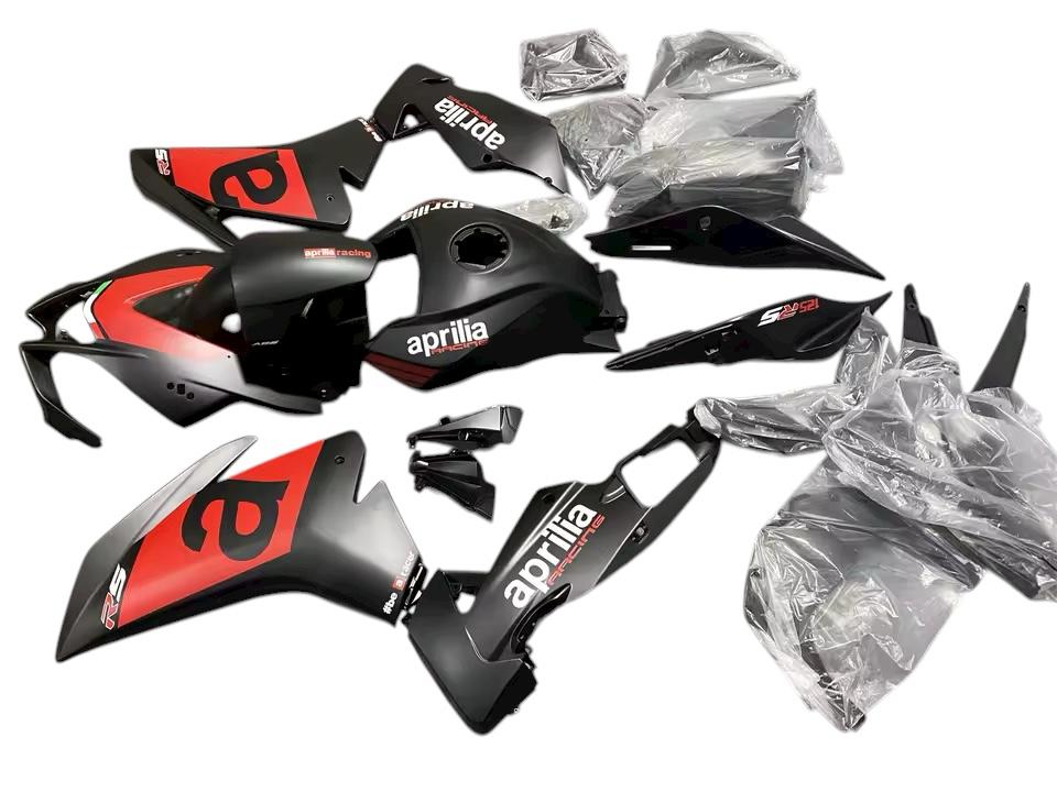 Set Carene Aprilia RS4 50 / RS4 125 / RS125 2012–2016 (Negru/Roșu)